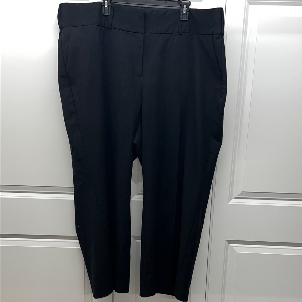 Lane Bryant Black Perfect Drape High-Rise Wide Leg Pant Size 24